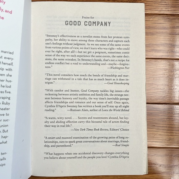 Book: Good Company A Novel by Cynthia D’Aprix Sweeney - Picture 3 of 7